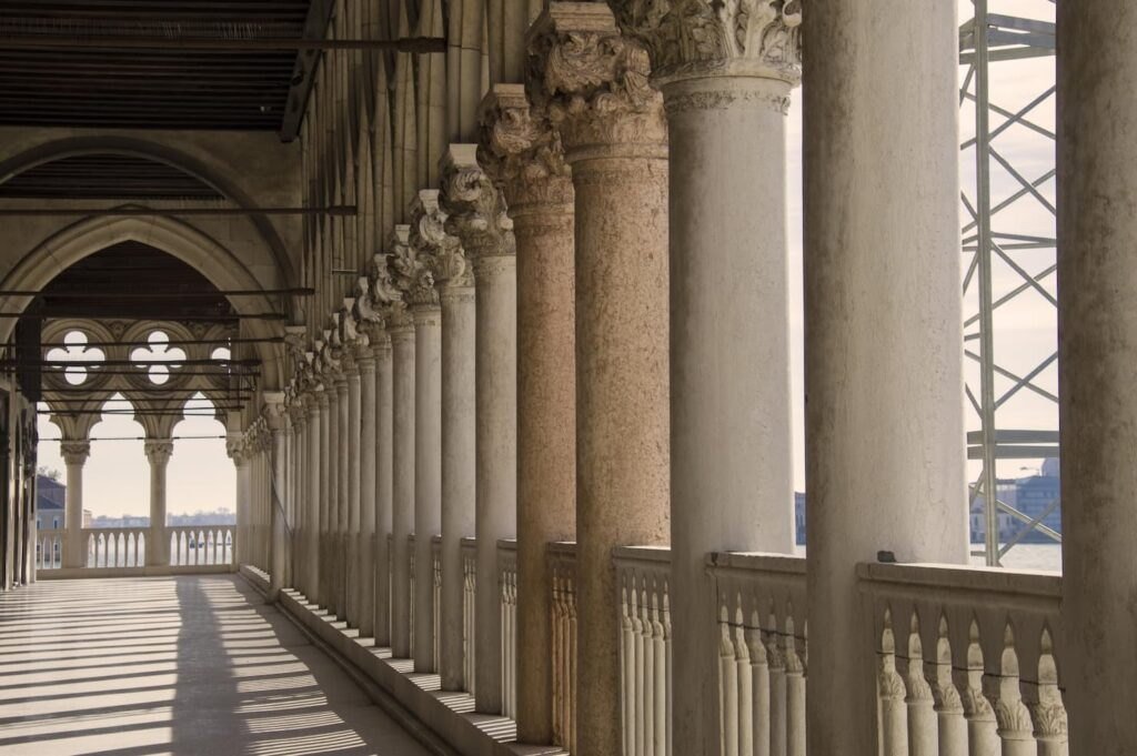 Loggia Foscara all'interno di Palazzo Ducale